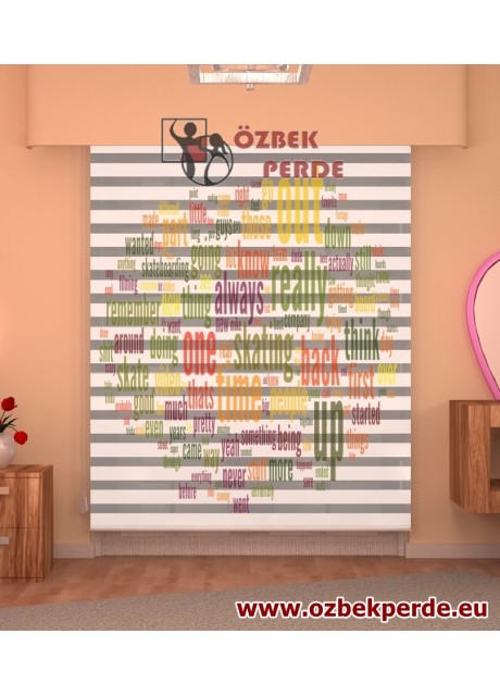 İngilizce Kelimeler Zebra Perdesi
